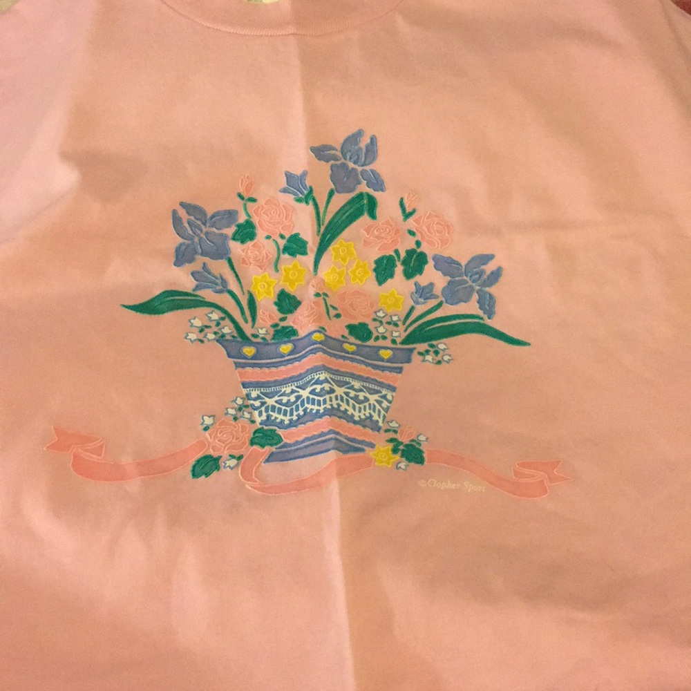 NWT sz 3x flower basket t shirt